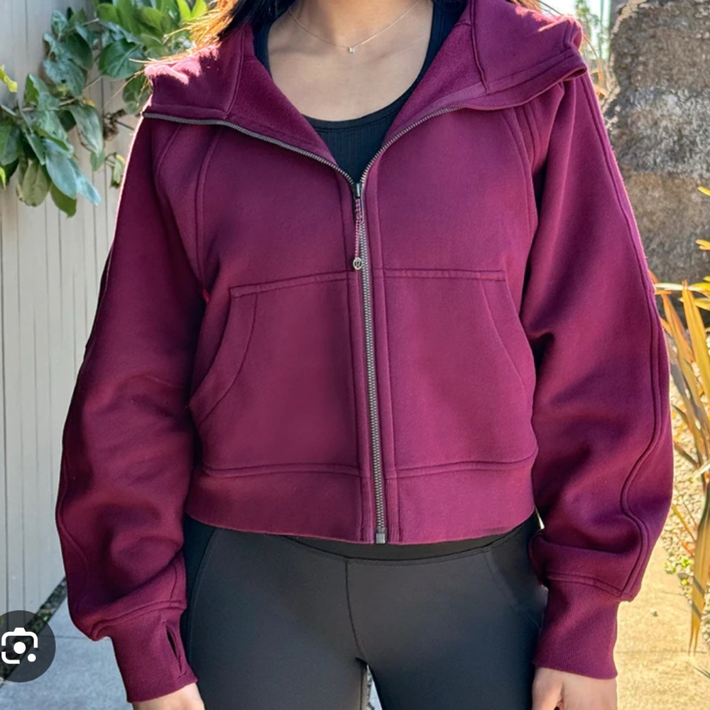 Lululemon scuba full zip cropped!